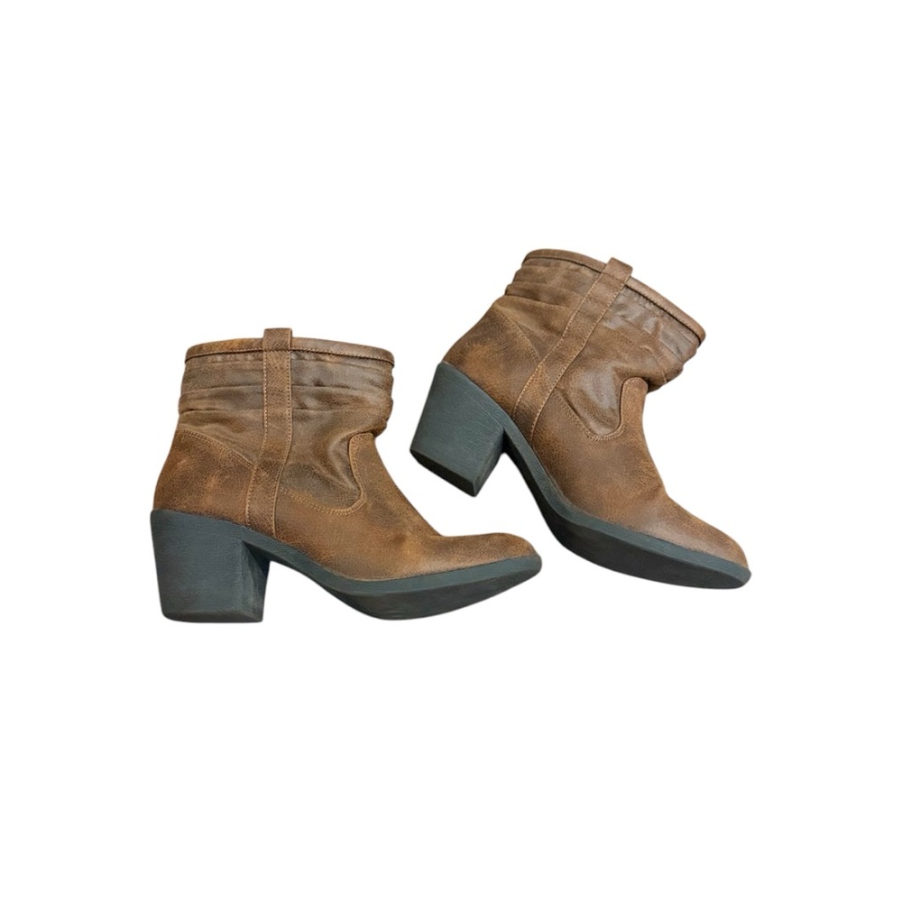Arizona Jeans Co. Brown Western Ankle Boots with Chunky Heel size 7 - Picture 2 of 11